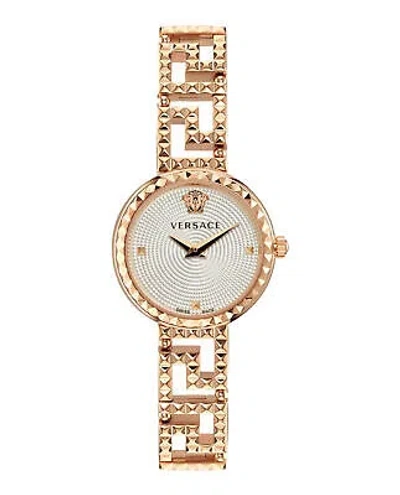 VERSACE VERSACE WOMENS GRECA GODDESS ROSEGOLD 28MM BRACELET FASHION WATCH