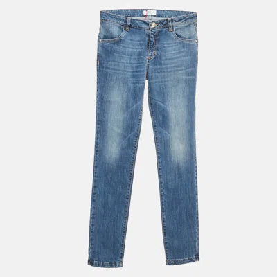 VERSACE YOUNG VERSACE BLUE DENIM SKINNY JEANS XXL (16-18 YRS) WAIST 26"