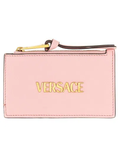 VERSACE VERSACE ZIPPERED CARD HOLDER