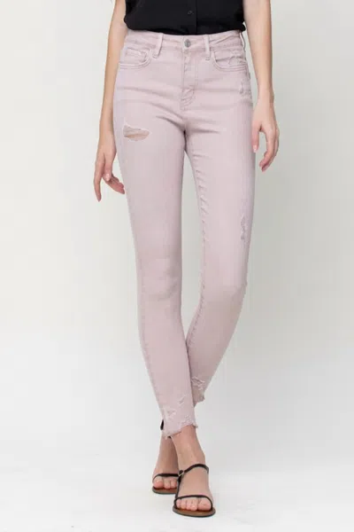 VERVET BY FLYING MONKEY HIGH RISE CROP SKINNY JEAN IN PEONY