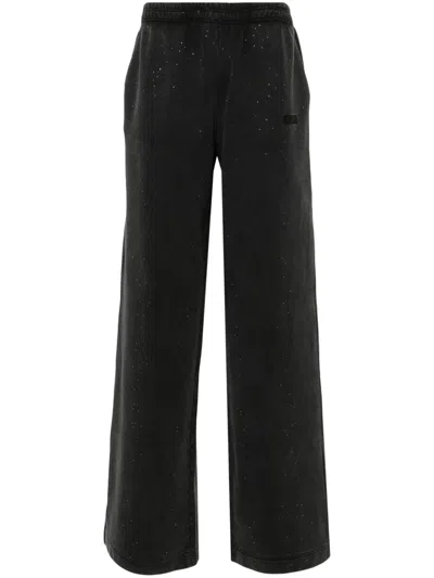 VETEMENTS CRYSTAL-EMBELLISHED TRACK PANTS