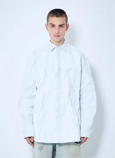 VETEMENTS METALIZED WRINKLED SHIRT
