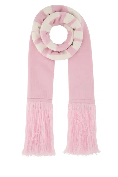 VETEMENTS PINK WOOL SCARF