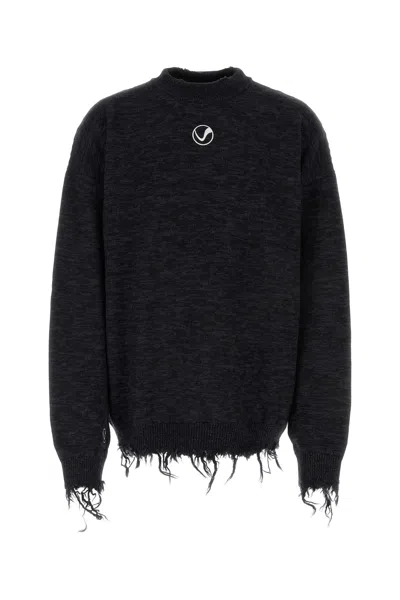 VETEMENTS TWO-TONE WOOL OVERSIZE SWEATER