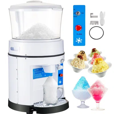 VEVOR 110V COMMERCIAL ICE SHAVER CRUSHER 1100LBS/H WITH 17.6 LBS HOPPER, 350W TABLETOP ELECTRIC SNOW CONE 