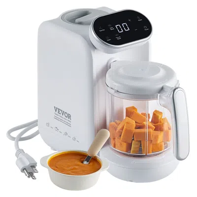 VEVOR BABY FOOD MAKER, 430W BABY FOOD PROCESSOR WITH 750 ML TRITAN BOWL, SUS304 STAINLESS STEEL, 5 IN 1 BA