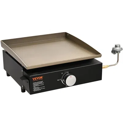 VEVOR COMMERCIAL GRIDDLE, 16.9" HEAVY DUTY MANUAL FLAT TOP GRIDDLE, COUNTERTOP GAS GRILL WITH NON-STICK CO