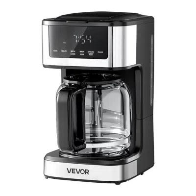 VEVOR PROGRAMMABLE COFFEE MAKER, 12 CUP PROGRAMMABLE DRIP COFFEE MAKERS WITH TOUCH SCREEN, 4-HOUR KEEP WAR