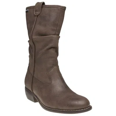 V.GAN V.GAN DAMEN VEGAN HUMMUS MID CALF WADENSTIEFEL STIEFEL BRAUN