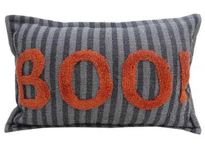 VIBHSA 14" X 24" HALLOWEEN BOO DECORATIVE THROW PILLOW
