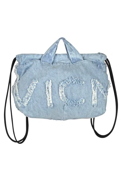 VIC MATIE VIC MATIE - MEDIUM BAG - 450426 - CLEAR DENIM