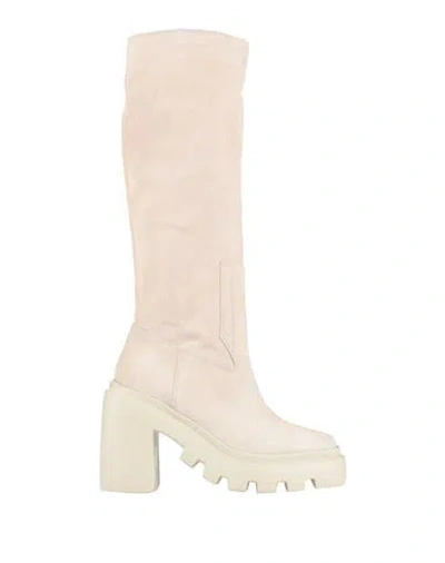 VIC MATIE VIC MATIĒ WOMAN BOOT OFF WHITE SIZE 8 LEATHER