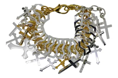 VICKISARGE WOMEN'S BLACK / SILVER / GOLD THE JUDAS BRACELET