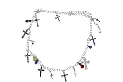 VICKISARGE WOMEN'S BLACK / SILVER THE SILVER SIN NECKLACE