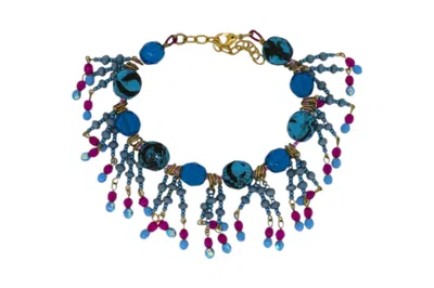 VICKISARGE WOMEN'S BLUE / PINK / PURPLE COWBOY ERAS BRACELET