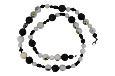 VICKISARGE WOMEN'S GOLD / BLACK / WHITE LYDIA'S SKULL & EYES NECKLACE