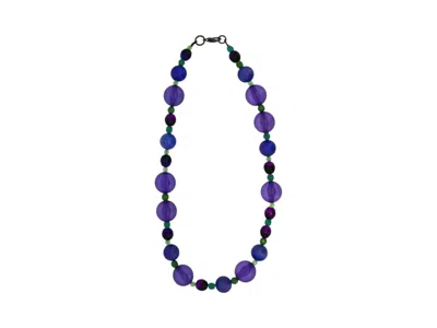 VICKISARGE WOMEN'S GREEN / PINK / PURPLE HALLOWEEN PARTY JUMBO NECKLACE