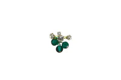 VICKISARGE WOMEN'S INDORE DROPLETS RING IN GREEN