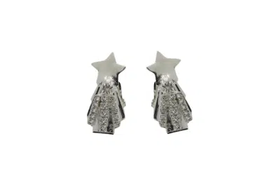 VICKISARGE WOMEN'S NEUTRALS / SILVER GLIMMER EARRINGS - PIERCED