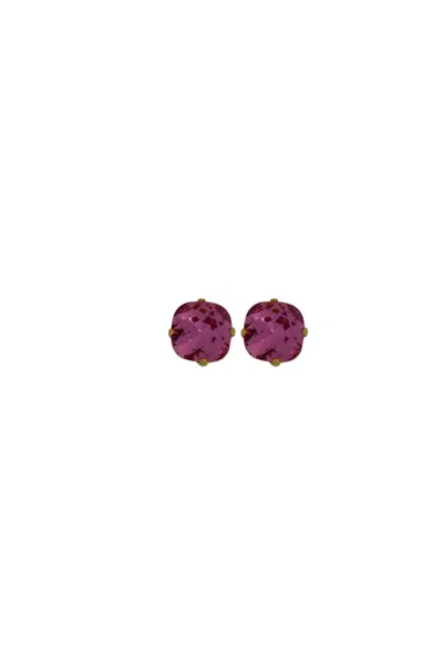 VICKISARGE WOMEN'S PINK / PURPLE THE LITTLE PINK STUD IN GOLD