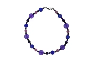 VICKISARGE WOMEN'S PINK / PURPLE THE WITCH'S CAULDRON SHORT JUMBO BUBBLE NECKLACE