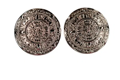 VICKISARGE WOMEN'S SILVER THE CENTURION DISK IN PLATINUM - CLIP