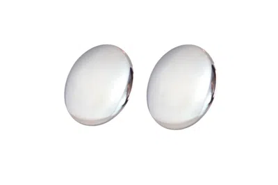 VICKISARGE WOMEN'S SILVER THE PLAIN DISK IN PLATINUM - PIERCED