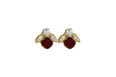VICKISARGE WOMEN'S THE BABY RED BEE EARRINGS IN GOLD - CLIP