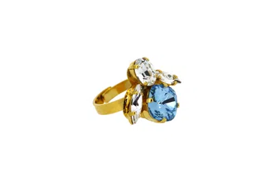 VICKISARGE WOMEN'S THE BLUE BEE RING IN GOLD