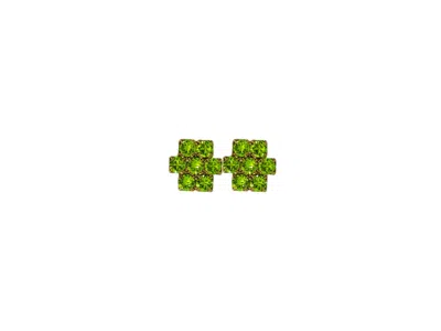 VICKISARGE WOMEN'S THE GREEN HIVE EARRINGS IN GOLD - PIERCED