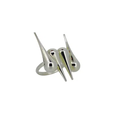 VICKISARGE WOMEN'S THE QUAD RING IN SILVER