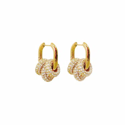 VICKY&NICO WOMEN'S SQUARE HARMONY TRIO EARRINGS - GOLD