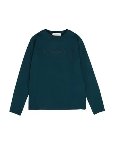 VICOLO VICOLO TODDLER GIRL T-SHIRT DARK GREEN SIZE 6 COTTON, ELASTANE