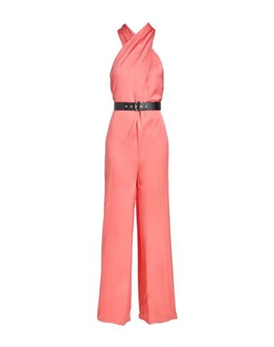 VICOLO VICOLO WOMAN JUMPSUIT SALMON PINK SIZE S VISCOSE