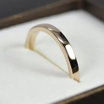 VICSTONENYC FINE JEWELRY MEN'S TIMELESS YELLOW SOLID GOLD BAND BY HANDMADE