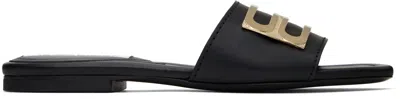 VICTORIA BECKHAM BLACK B BUCKLE SANDALS