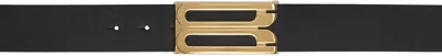 VICTORIA BECKHAM BLACK JUMBO FRAME BELT