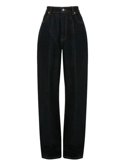 VICTORIA BECKHAM CINCHED HIGH-WAISTED JEANS