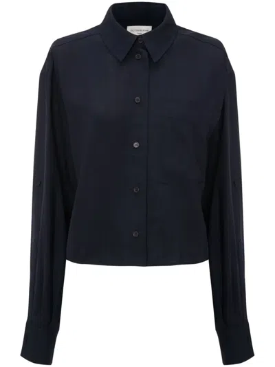 VICTORIA BECKHAM CROPPED LONG SLEEVE SHIRT