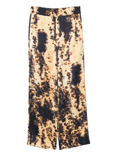 VICTORIA BECKHAM ELASTICATED-WAIST PRINTED TROUSERS