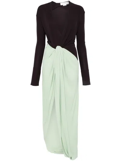 VICTORIA BECKHAM KNOT-DETAIL JERSEY GOWN