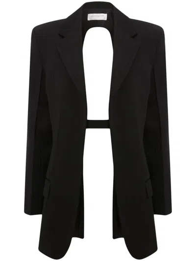 VICTORIA BECKHAM OPEN-BACK SINGLE-BREASTED BLAZER