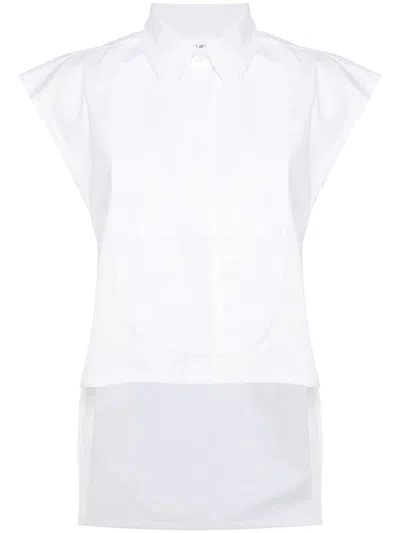 VICTORIA BECKHAM PANEL-DETAIL SLEEVELESS SHIRT