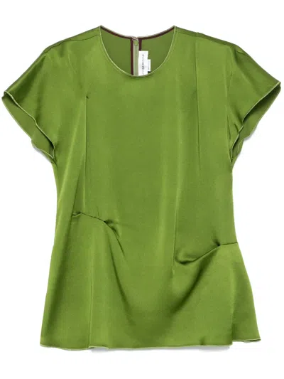 VICTORIA BECKHAM PLEAT-DETAIL TOP