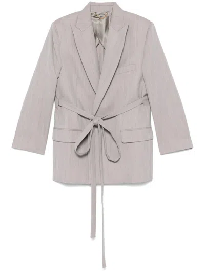 VICTORIA BECKHAM TAILORED BELTED BLAZER