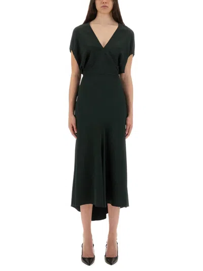 VICTORIA BECKHAM VICTORIA BECKHAM WOMEN BLOUSON MIDI DRESS