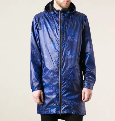 VICTORINOX VICTORINOX GR GIPFEL BEDRUCKT LEICHT PARKA REGENMANTEL BLAU MEHRFARBIG