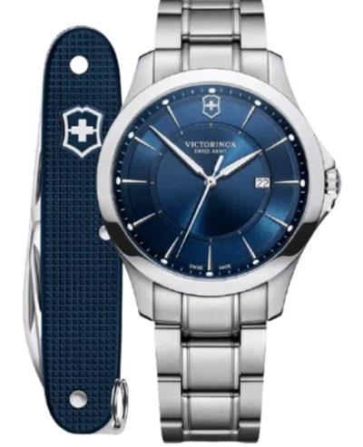 VICTORINOX SWISS ARMY VICTORINOX SWISS ARMY ALLIANCE QUARTZ BLUE DIAL STEEL MEN'S WATCH 241910.1