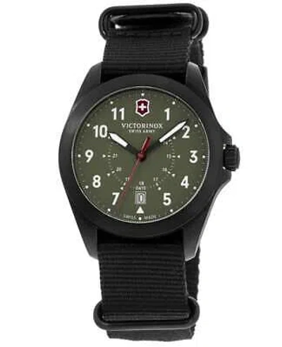 VICTORINOX VICTORINOX SWISS ARMY HERITAGE QUARTZ GREEN DIAL FABRIC MEN'S WATCH 241972