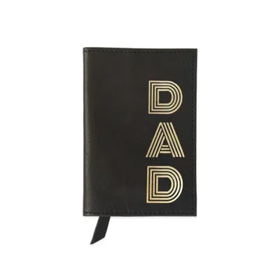 VIDA VIDA CLASSIC BLACK LEATHER PASSPORT COVER- FOR DADS